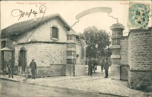 CPA Troyes Quartier Songis 1906