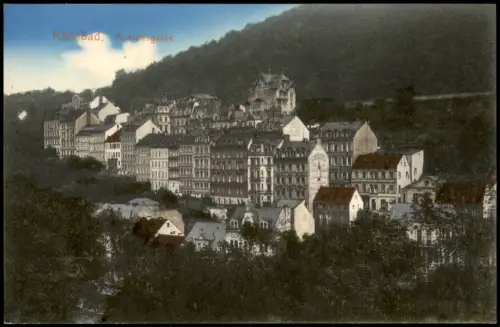Postcard Karlsbad Karlovy Vary Andreasgasse. 1912