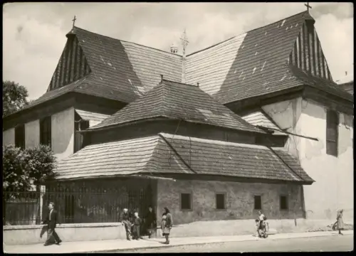 Postcard Kesmark Kežmarok Evangelische Holzkirche 1960