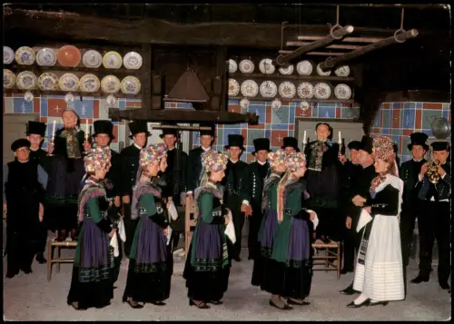 Ansichtskarte .Niedersachsen Ehrentanz in Scheeßeler Volkstracht 1970