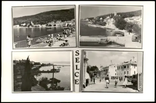 Postcard Selce Mehrbildkarte mit Strand- und Stadtansichten 1965