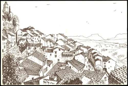 CPA Fayence Fayence Blick auf die Altstadt (Ostansicht) 1983