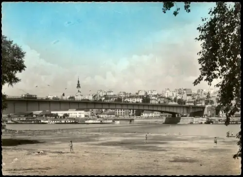 Belgrad Beograd (Београд) БЕОГРАД Нови мост Brücke Beograd 1960