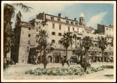 Postcard Split Split Stadtteilansicht 1966
