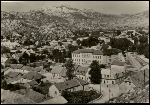 Postcard Cetinje Panorama-Ansicht 1955