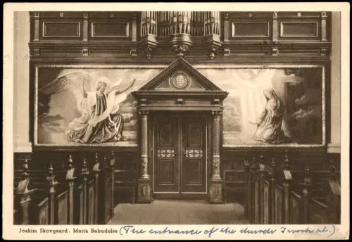 Kopenhagen København Joakim Skovgaard: Maria Bebudelse (Mariä Verkündigung) 1950