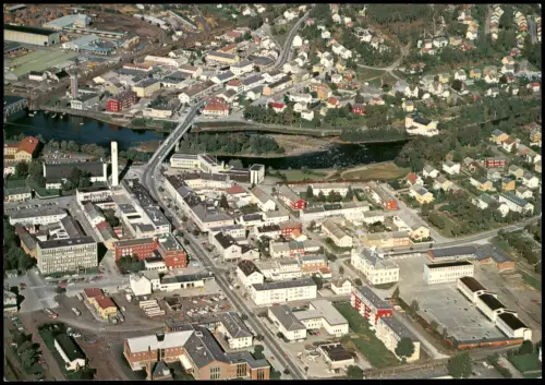 Postcard Steinkjer Luftaufnahme von Steinkjer Zentrum 1970