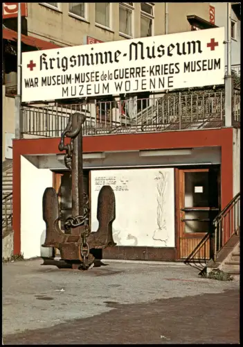 Narvik Eingang zum Kriegsmuseum (Krigsminne-Museum) mit Anker 1975