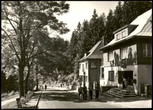 KARPACZ Riesengebirge Polen Straßenszene in Karpacz-Bierutowice 1970