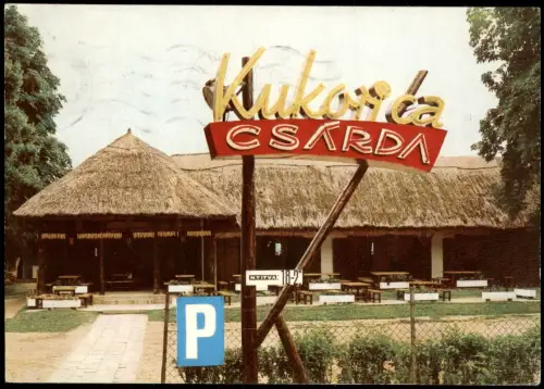 Postcard Balatonföldvár Kukorica Csárda 1976