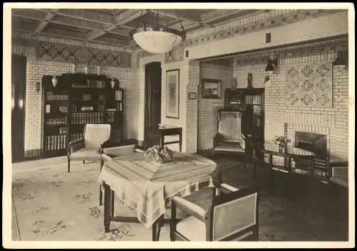 Postkaart Hoenderloo Zitkamer im Huis St. Hubertus, Hoenderloo 1961