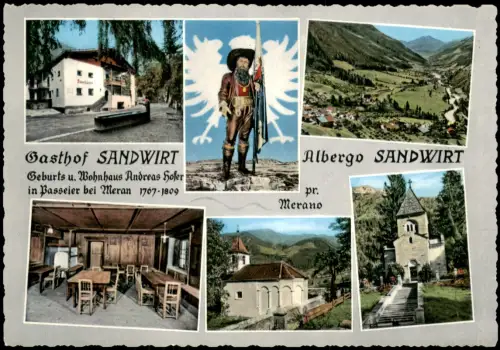 St. Leonhard in Passeier Gasthof Sandwirt - Andreas Hofers Geburtshaus 1975