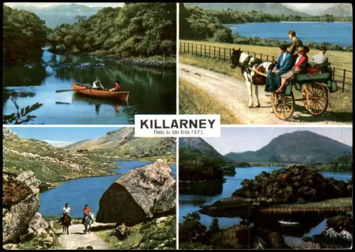 Postcard Killarney Killarney - Seen und Berge (Mehrbildkarte) 1974