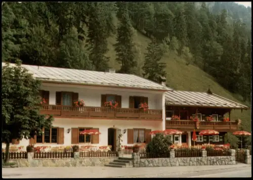 Ansichtskarte Kreuth Café und Pension Waldbauer Bayerwald 1 1973