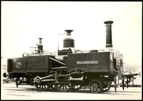 Dresden Verkehrsmuseum Technische Sammelkarte Dampf-Lokomotive 1970