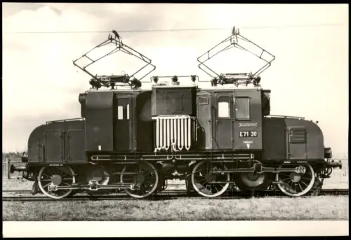 Dresden Verkehrsmuseum Technische Sammelkarte Elektrische Lokomotive 1970
