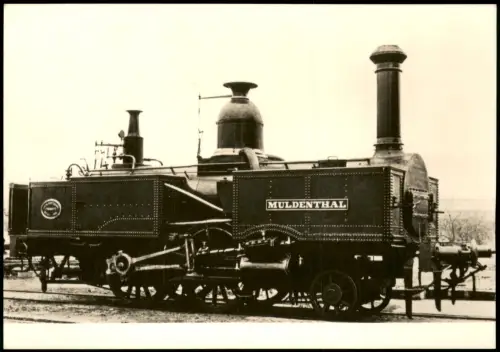Ansichtskarte Dresden Verkehrsmuseum/Johanneum - Dampflokomotive 1970