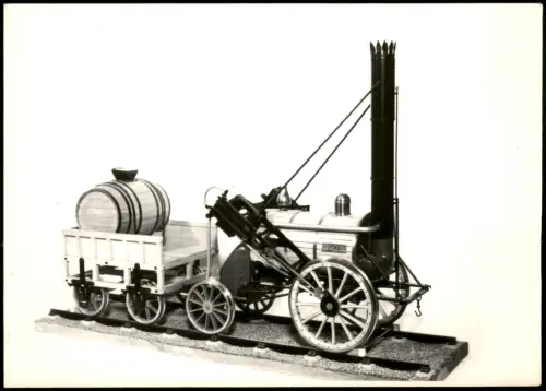 Dresden Verkehrsmuseum Technische Sammelkarte Rocket (Rakete) anno 1829 1970