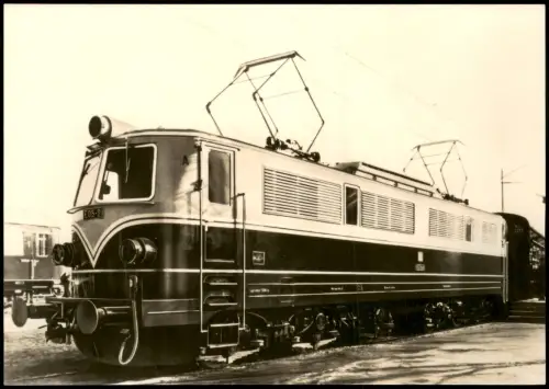 Dresden Verkehrsmuseum Technische Sammelkarte alte elektrische Lokomotive 1969