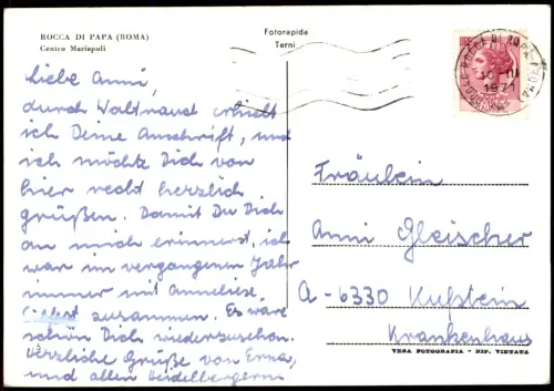 Rom Roma ROCCA DI PAPA (ROMA) Centro Mariapoli Innenansicht 1971