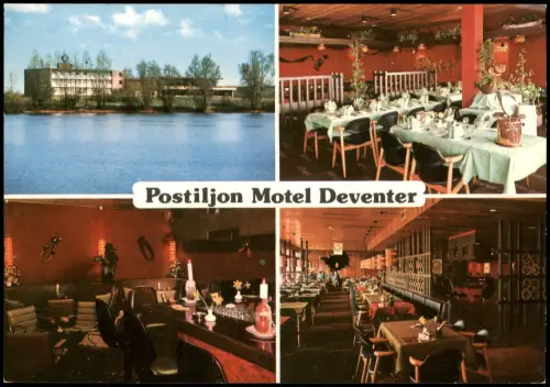Postkaart Deventer POSTILJON MOTEL Deventerweg (Mehrbildkarte) 1970