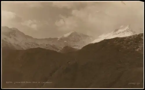 Postcard .Großbritannien SNOWDON FROM VALE OF GWYNANT (Wales?) 1920