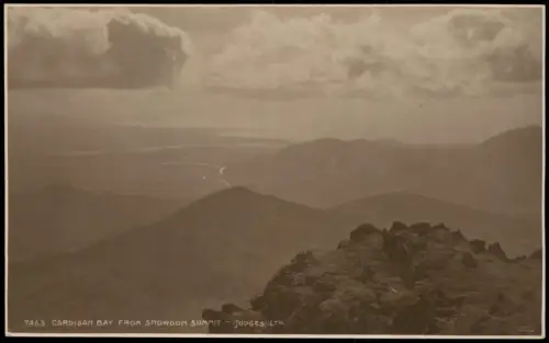 Großbritannien CARDIGAN BAY FROM SNOWDON SUMMIT (Real Photo) 1920