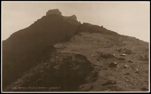 Postcard .Großbritannien WALES NEARING SNOWDON SUMMIT (Real Photo) 1920