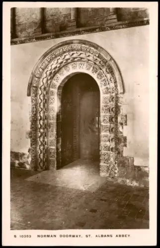 .Großbritannien Großbritannien NORMAN DOORWAY, ST. ALBANS ABBEY 1930