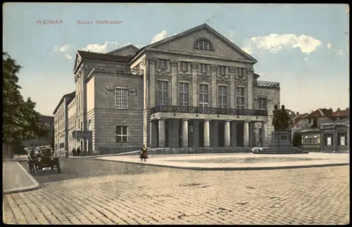 Ansichtskarte Weimar Neues Hoftheater Deutsches Nationaltheater 1910