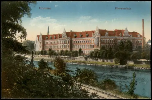 Ansichtskarte Grimma Fürsten- und Landesschule St. Augustin 1915