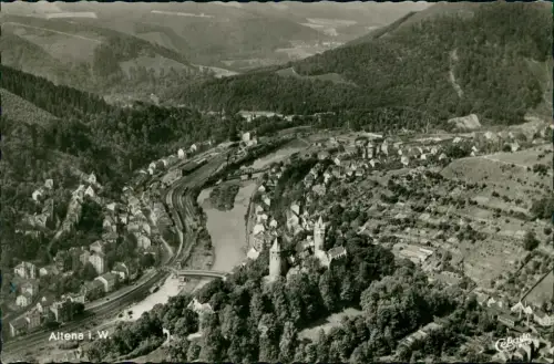 Ansichtskarte Altenau-Clausthal-Zellerfeld Stadtblick - Fotokarte 1962