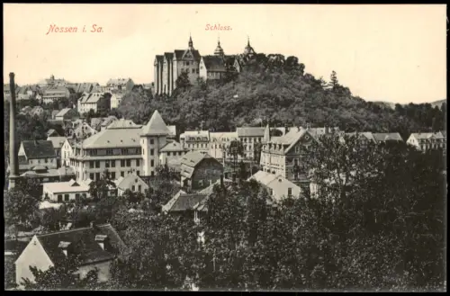 Ansichtskarte Nossen Stadtpartie 1915