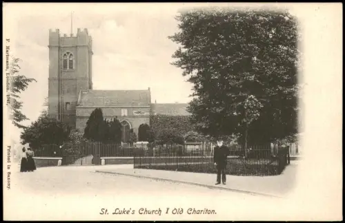 Postcard London St. Luke's Church I Old Charlton 1900