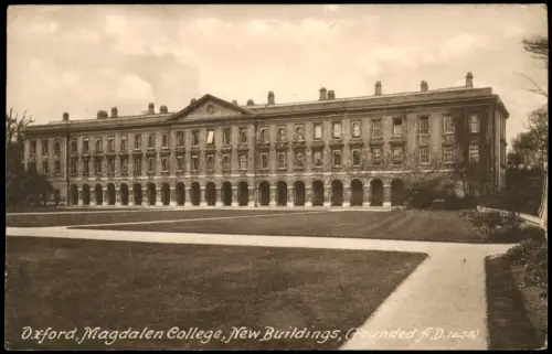 Postcard Oxford Magdalen College 1929