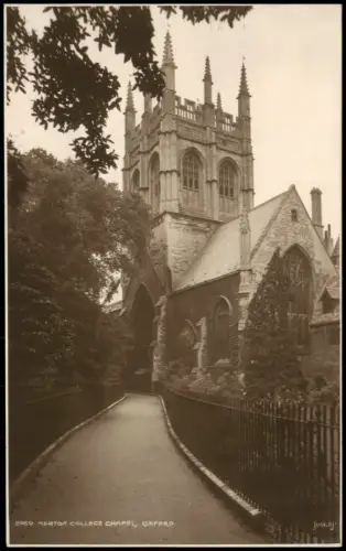 Postcard Oxford MERTON COLLEGE CHAPEL OXFORD 1920