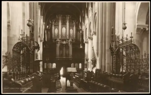 Postcard Oxford Cathedral Kathedrale von Oxford 1920