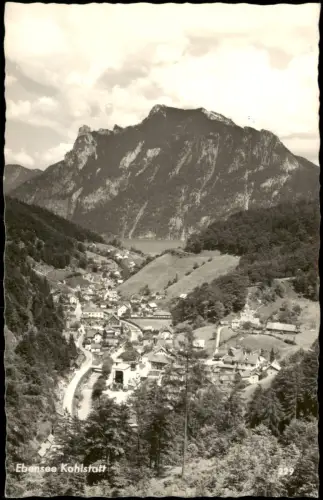 Ansichtskarte Ebensee Panorama Ebensee Kohlstatt 1960