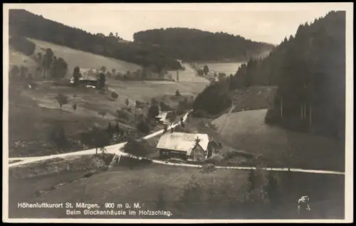 St. Märgen Umland-Ansicht Partie am Glockenhäusle im Holzschlag 1920