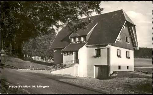 Ansichtskarte St. Märgen Haus Talblick St. Märgen Ortsansicht 1966