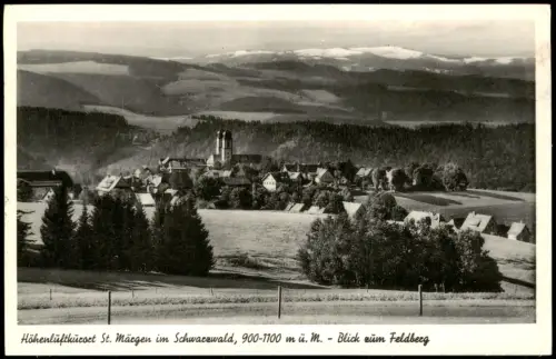 Ansichtskarte St. Märgen Panorama Ansicht Schwarzwald Blick 1958