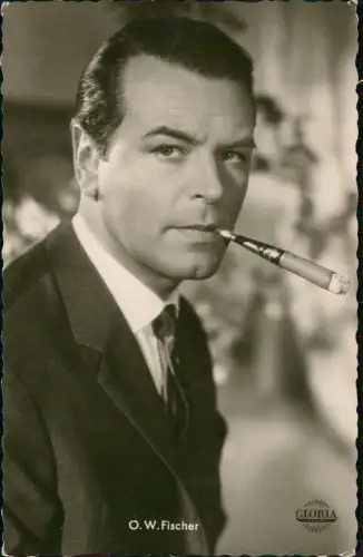 Ansichtskarte  O. W. Fischer dt. Schauspieler Film Fernsehen Theater 1960