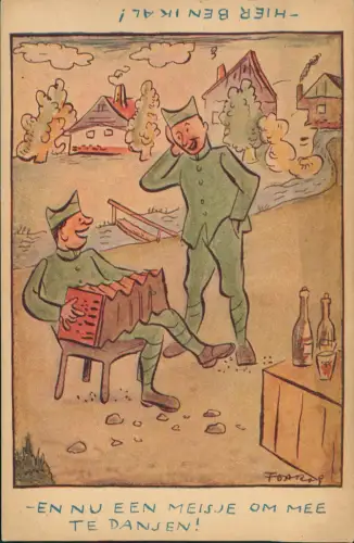 .Niederlande Patriotika Niederlande "EN NU EEN MEISJE OM MEE TE DANSEN!" 1940