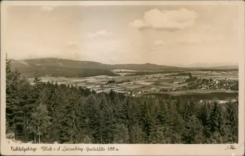 Ansichtskarte Luisenburg-Gaststätte 1941 WK2 Feldpost  (Stempel KIRCHENLAIBACH)