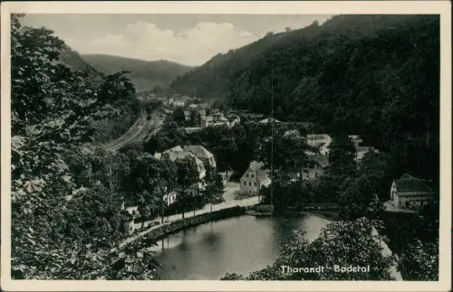 Ansichtskarte Tharandt Panorama-Ansicht Tharandt Badetal 1930