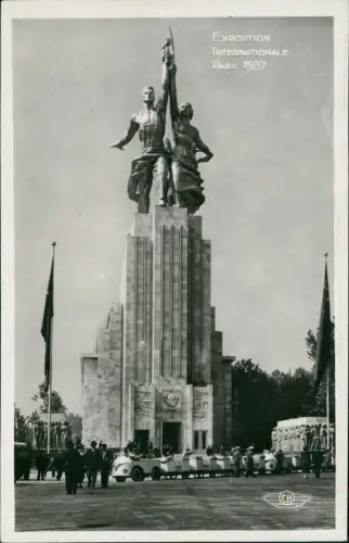 CPA Paris Weltausstellung Exposition Pavillon UDSSR 1937