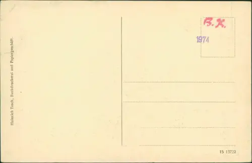 Ansichtskarte Kitzingen Alte Poststraße. 1916