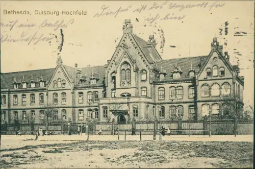 Ansichtskarte Hochfeld-Duisburg Partie an der Stadt 1915