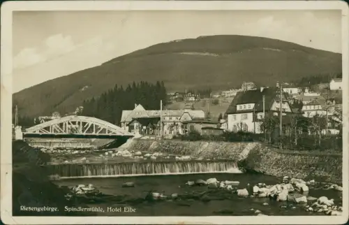 Spindlermühle Špindlerův Mlýn | Spindelmühle Riesengebirge Hotel Elbe 1930
