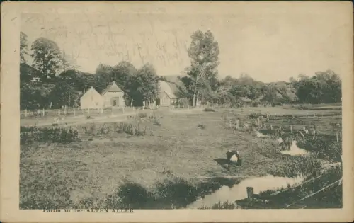 Ansichtskarte Baden-Achim Badener Berge - Häuser 1922